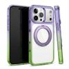 Gradient Clear Magnetic Foldable Ring Kickstand Case for iPhone 17 16 Pro Max Shockproof Transparent Cover with Hidden Stand