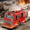 Non-Toxic 3033Pcs Ladder Fire Truck Building Blocks City Fire Rescue Vehicle Model Bricks Desktop Deco Kids Educational Toy Holiday Gifts
