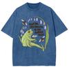Frog Print Women T-Shirt Wash Cotton Oversized Tees Fashion Design Funny Short Sleeve Summer Comfortable Pullover