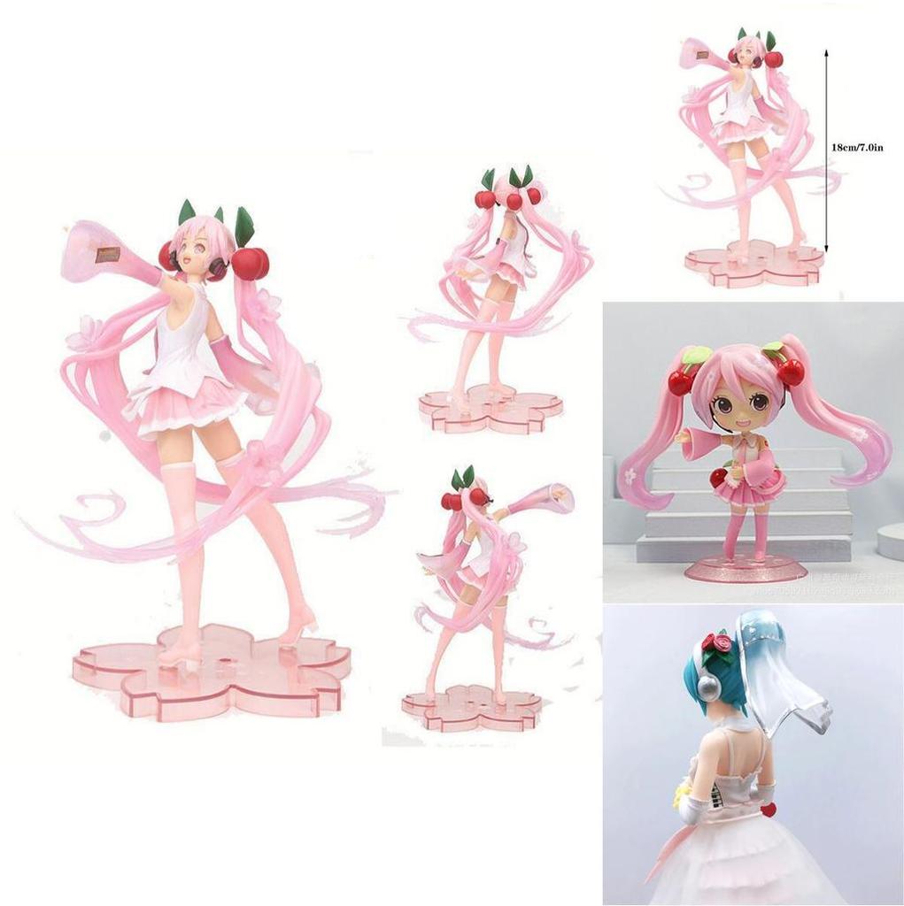 Hatsune Miku Cartoon Virtueller Sänger Manga Statue Figuren Atemberaubendes Sammlermodell Spielzeug