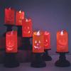 Halloween Pumpkin LED Lights Orange Flameless Candles Realistic Flickering Table Centerpiece Decor Safe Battery Party Essential