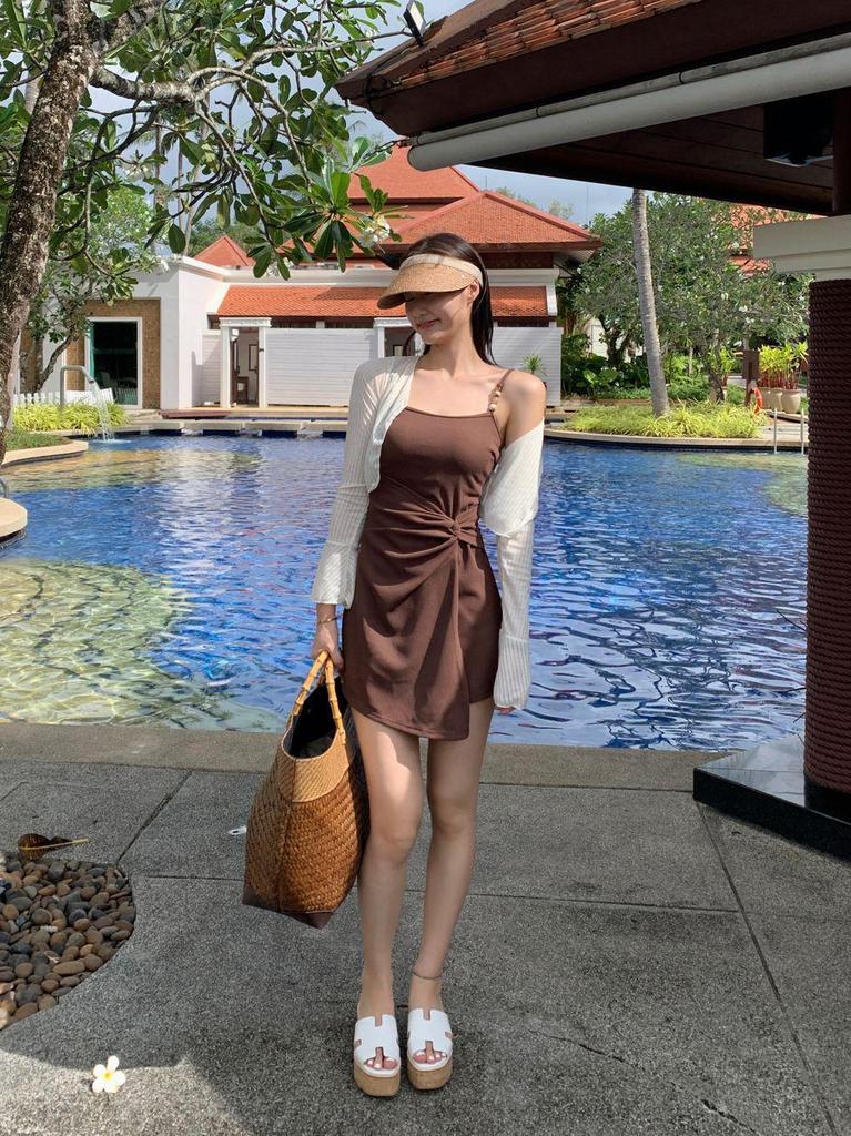 2026 Women's Two-Piece Swimsuit Set - Tummy Concealing, Slimming Beach & Hot Spring Bikini