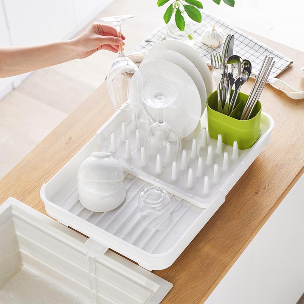 Kitchen Drain Rack Fruit Drainer Organizer Storage Holder Household