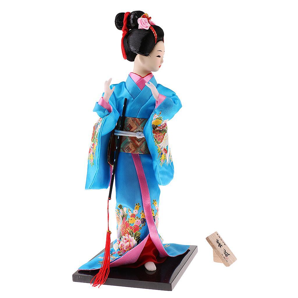

Japanese Geisha Kimono Doll Ornaments Crafts Home Decoration #2