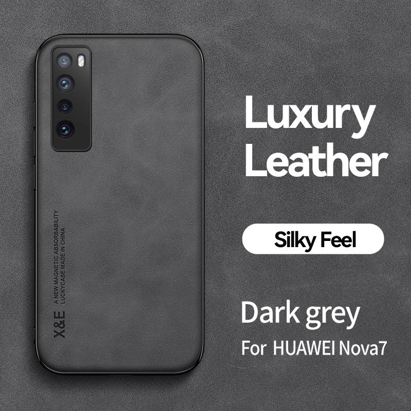 For Huawei NOVA 7 Pro Case Soft Silicone Car Magnetic Holder Phone Case For Huawei Nova7i Nova7 SE Shockproof Protect Back Cover