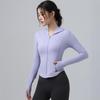 Thin Summer Yoga Jacket: Light Hooded Zip-Up, Quick-Dry, Long Sleeve, Sun Protection for Running