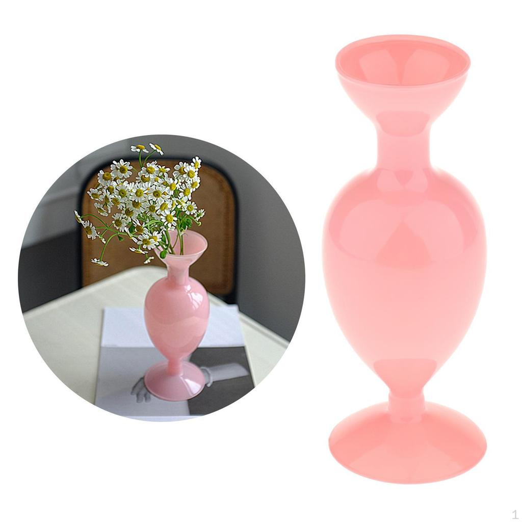 8 Inch Clear Glass Decorative Vases, Flower Living Room Shop Cabinet Plant