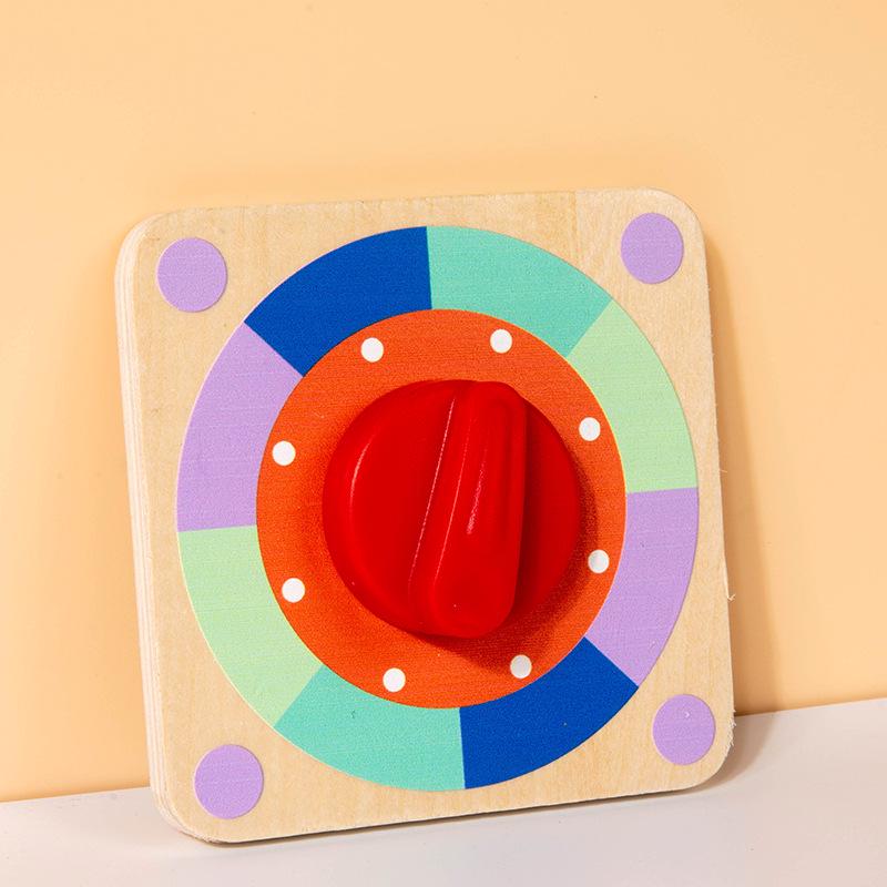 Montessori Pädagogischer Kühlschrankmagnet Busy Board für Kinder - Magnetisches Holzspielzeug für frühes kognitives Lernen.