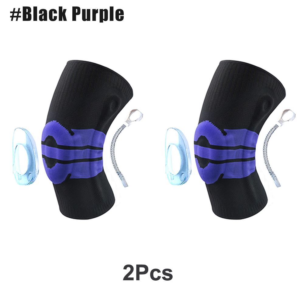 Ginocchiera Compressione con Supporto a Molla in Gel di Silicone per Menisco Strappato Artrite Corsa Stabilizzatore Rotula Uomo