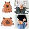 Zero Wallet Capybara Shoulder Bag Silica Gel Kawaii Animal Purse Capybara Crossboday Bag  Gifts