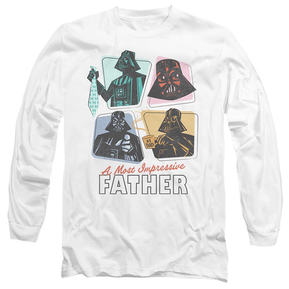 Star Wars Mens A Most Impressive Father Long-Sleeved T-Shirt