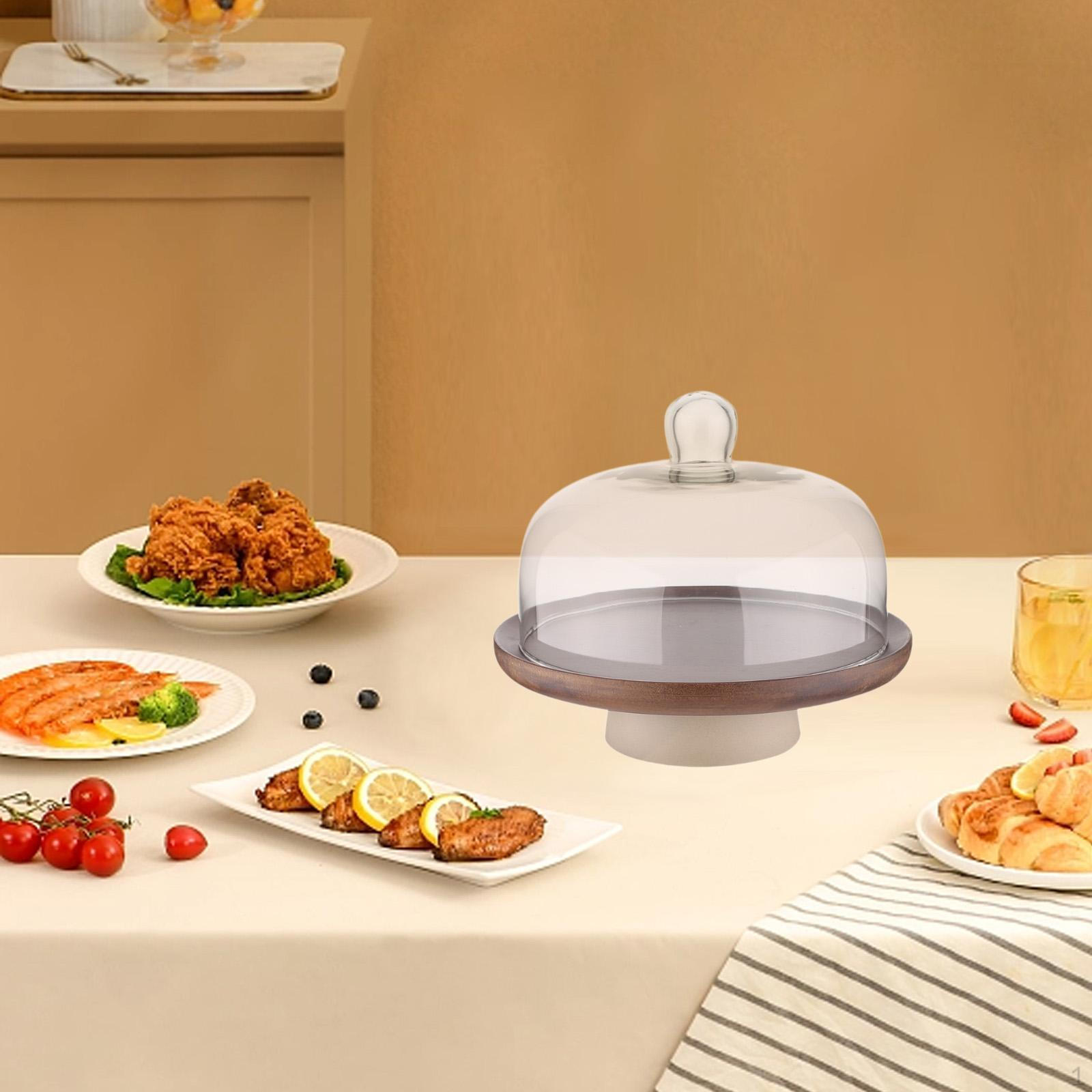 

Подставка для торта со стеклянной крышкой для десертов и кексов на домашних мероприятиях Large