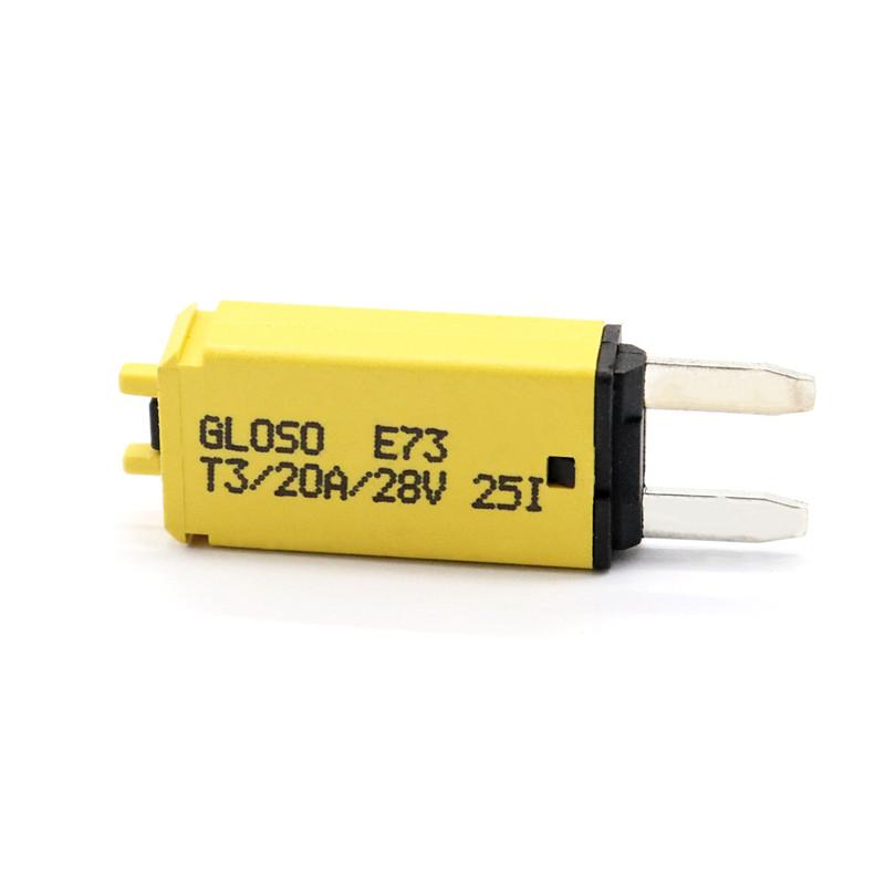 

восстанавливаемый предохранитель восстанавливаемые вручную мини-предохранители 20 А автомобильные предохранители 12/24 В микропредохранитель для мотоцикла или лодки автомобильные аксессуары жёлтый