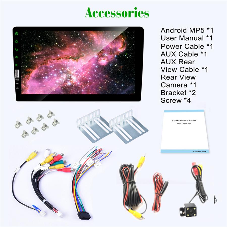 9inch 2Din for Multimedia Player Auto MP5 Player MP5 Player Car MP5 Player Radio Car Stereo Automotive FM bluetooth Touchable