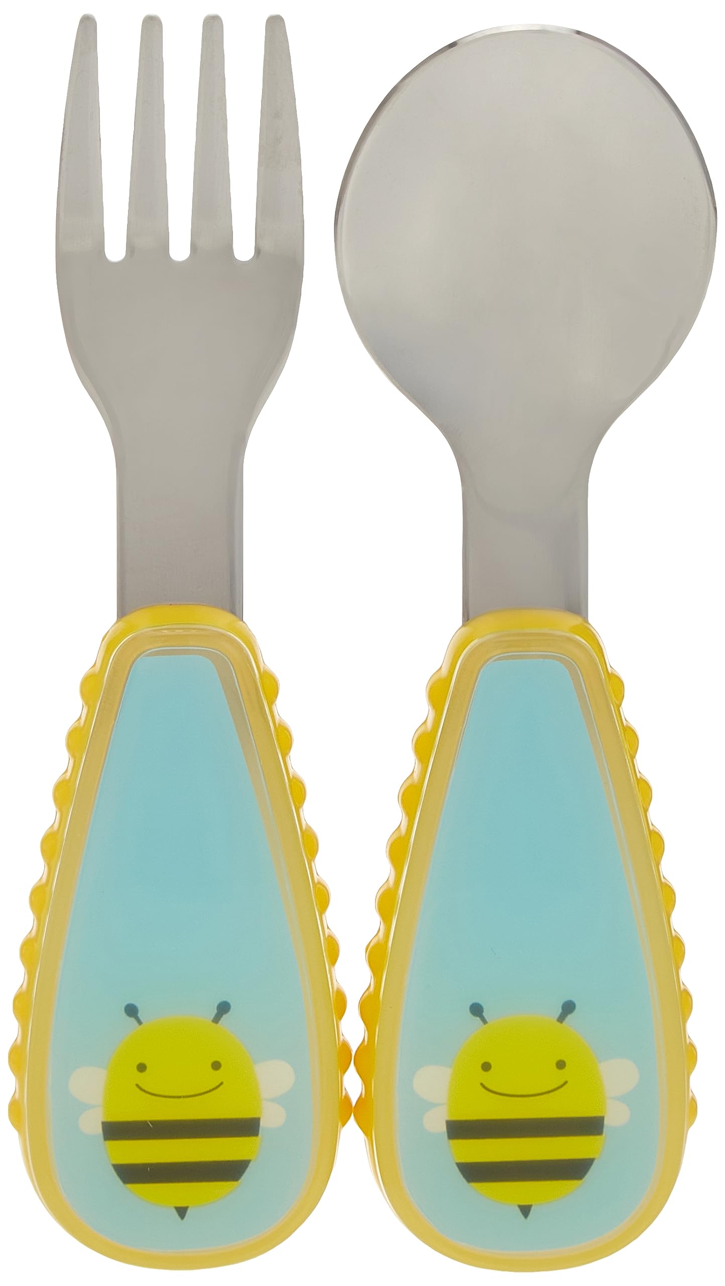 

SKIP HOP Animal Fork Spoon to grip with side FDSH252351 & Set/Bee [Meal] [Easy grip]