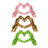 Yousheng Skeleton Love Gesture Statue Resin Heart Shape Hands Sculpture Gothic Heart Skeleton Finger Gesture Figurine Romantic Halloween Gift