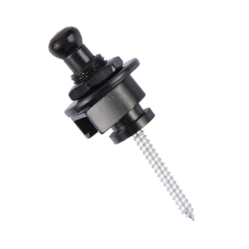 Sistema de Travamento de Segurança com Botão de Metal e Alça de Liberação Rápida Para Guitarra Elétrica Acústica, Baixo, Ukulele