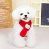 Red Pet Christmas Scarf Cat Dog New Year Bear Warm Scarf Pet Winter Knitted Scarf Cat Collar Puppy Accessories Bow Ties for Dogs