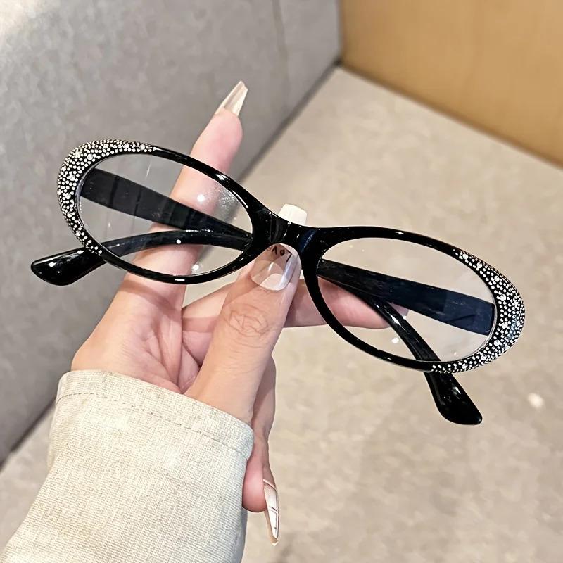 Small-framed cat-eye fashionable reading glasses for women, suitable for both men and women, +1.0+4.0 ultra-light