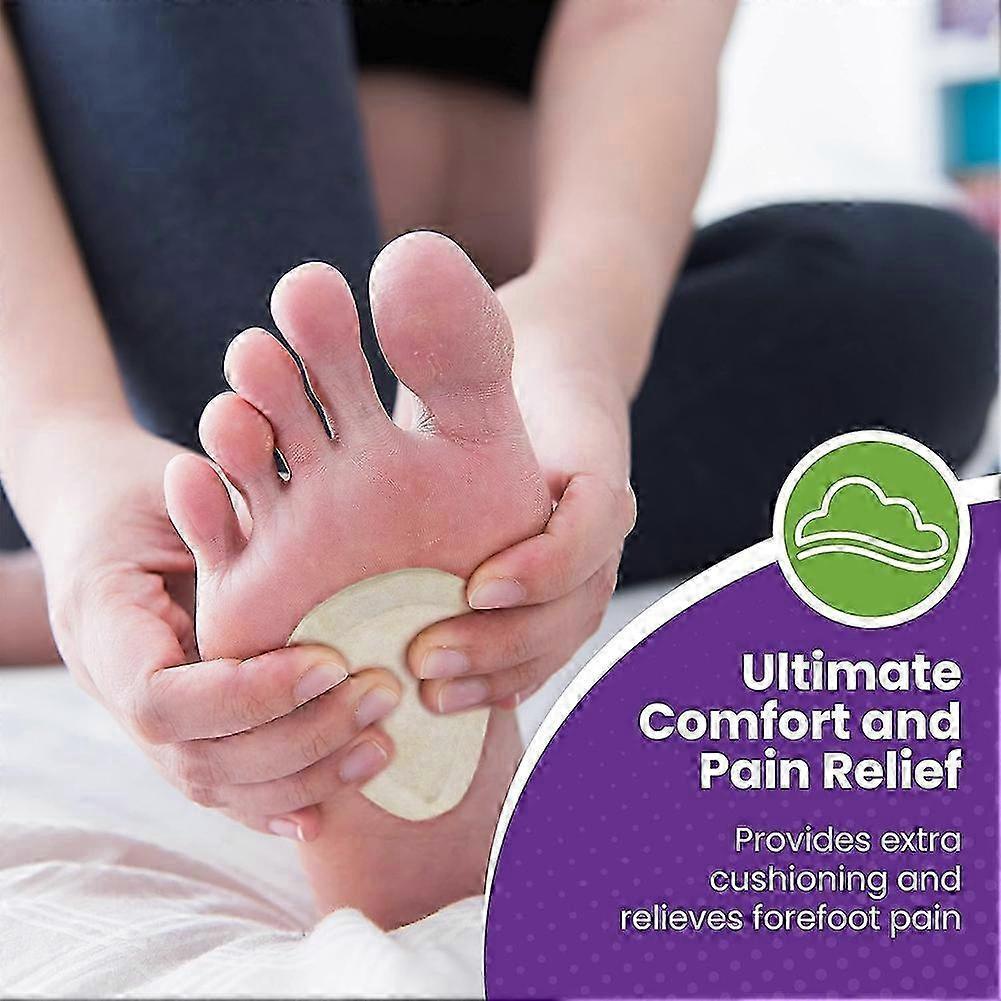 12 Pack Metatarsal Pads for Pain Relief, 1/4" Thick Foot Cushioning for Men & Women