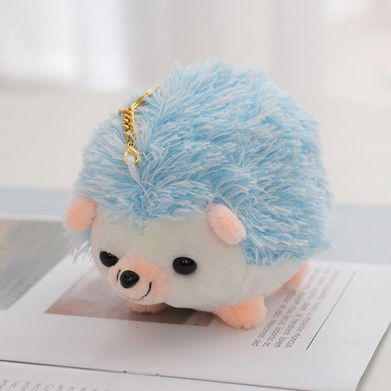 Soft Colorful Hedgehog Stuffed Animal Keyring Bag Pendant Hanging Decoration
