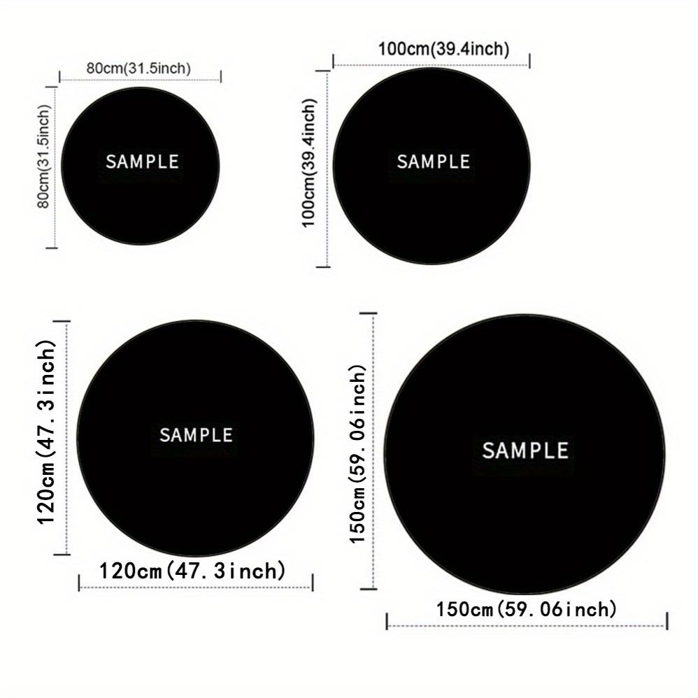 Flannel Enchanting Witches' Brew Round Carpet: Perfect for Home Decoration - Office Chair Pads, Living Room, Bedroom, and More