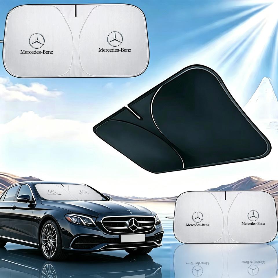 CRG1 New Car Windshield Sun Shade Cover Visor UV Protection Shield For Mercedes Benz AMG W204 W205 W212 W176 W222 Auto Accessories