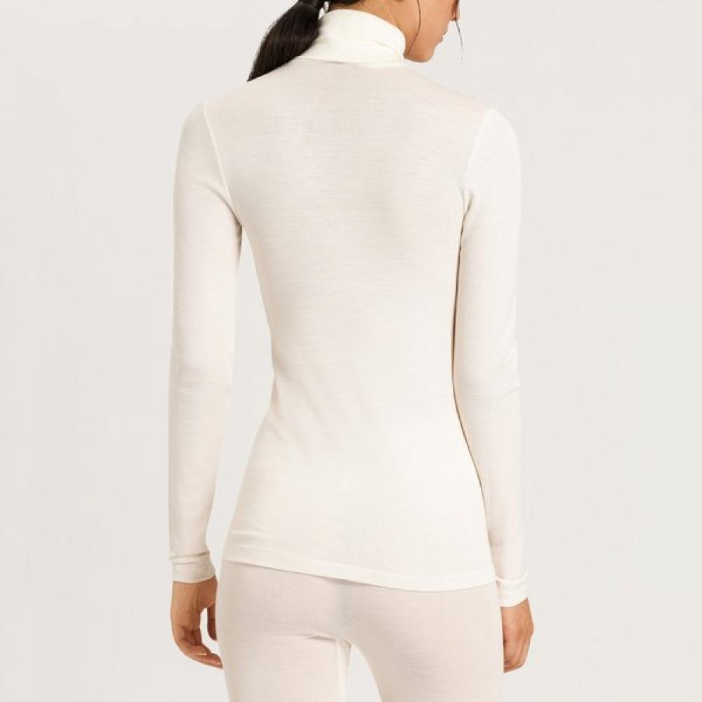 Hanro Turtleneck Shirt Wool Silk  71423 Cygne 