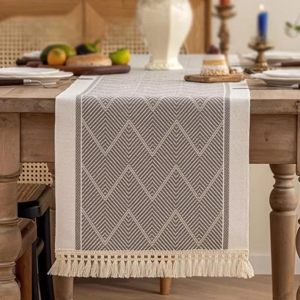 Nordic Style Table Runner Waterproof Table Flag Tablecloth Table Cover  Living Room