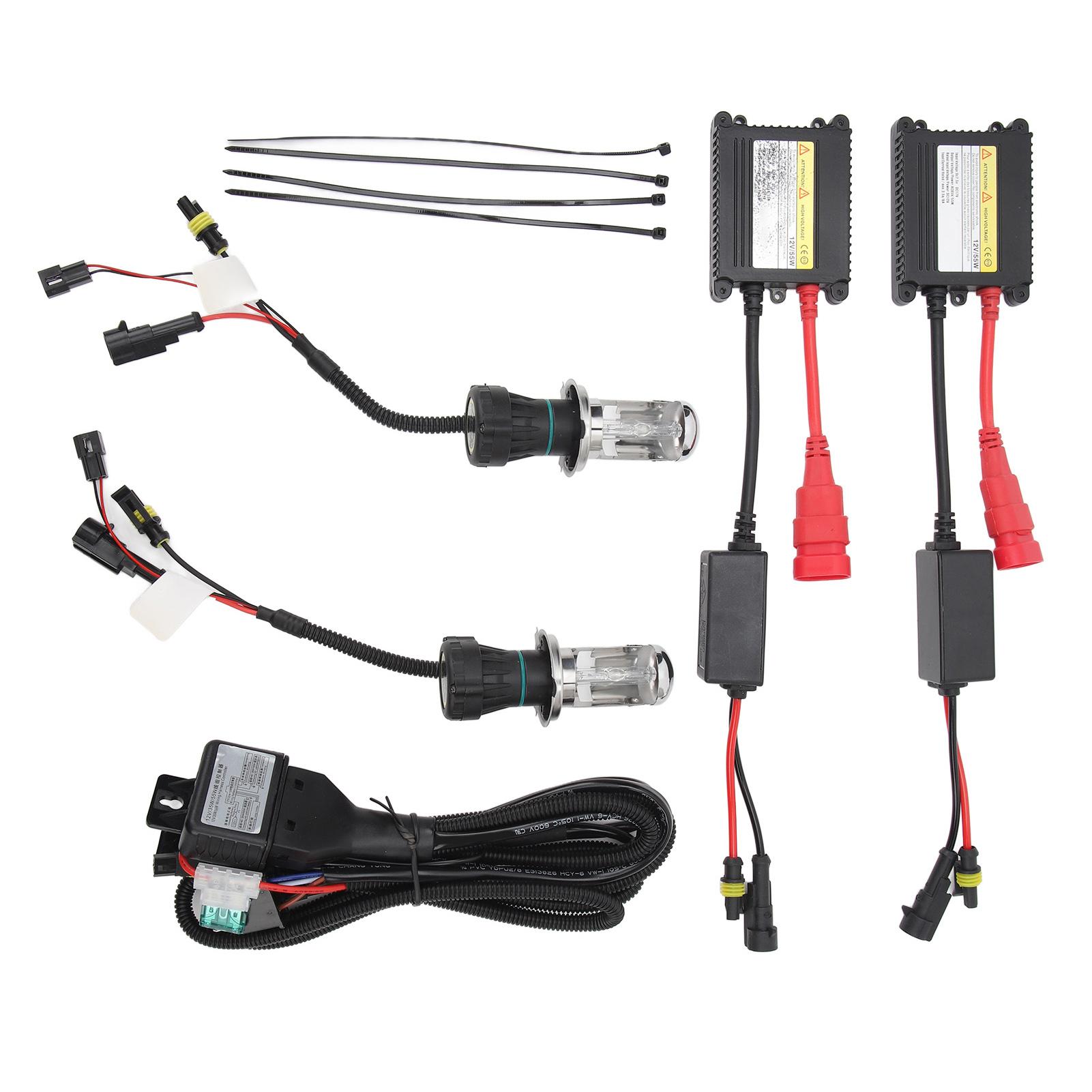 

Ксеноновые фары 5500 лм H4 Ксеноновая лампа 55 Вт HID Ксеноновый комплект ламп для всех автомобилей DC12V 6000K Белый