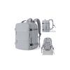 Mountaineering Backpack 45L Waterproof Unisex for Hiking Travel, Expandable Grey Carry-On Bag