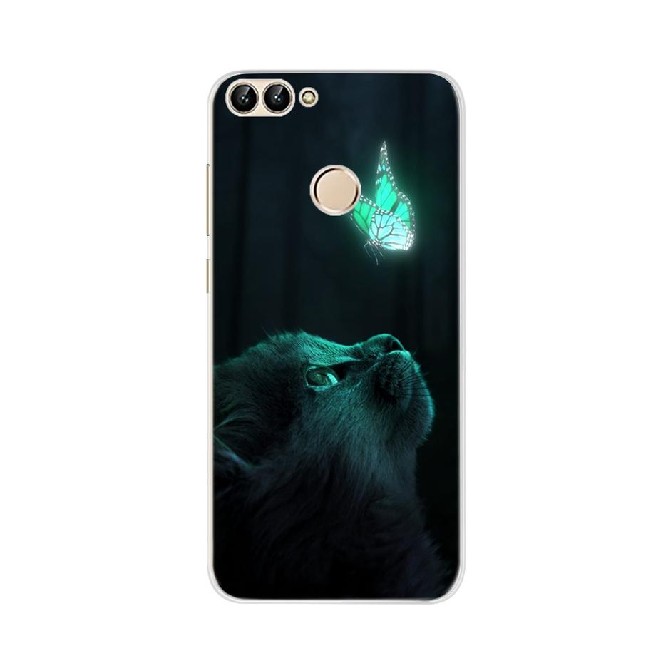 For Huawei P Smart 5.65inch Case Cute TPU Soft Silicone Back Cover Phone Case For Huawei P Smart 2018 FIG-LX1 PSmart Case