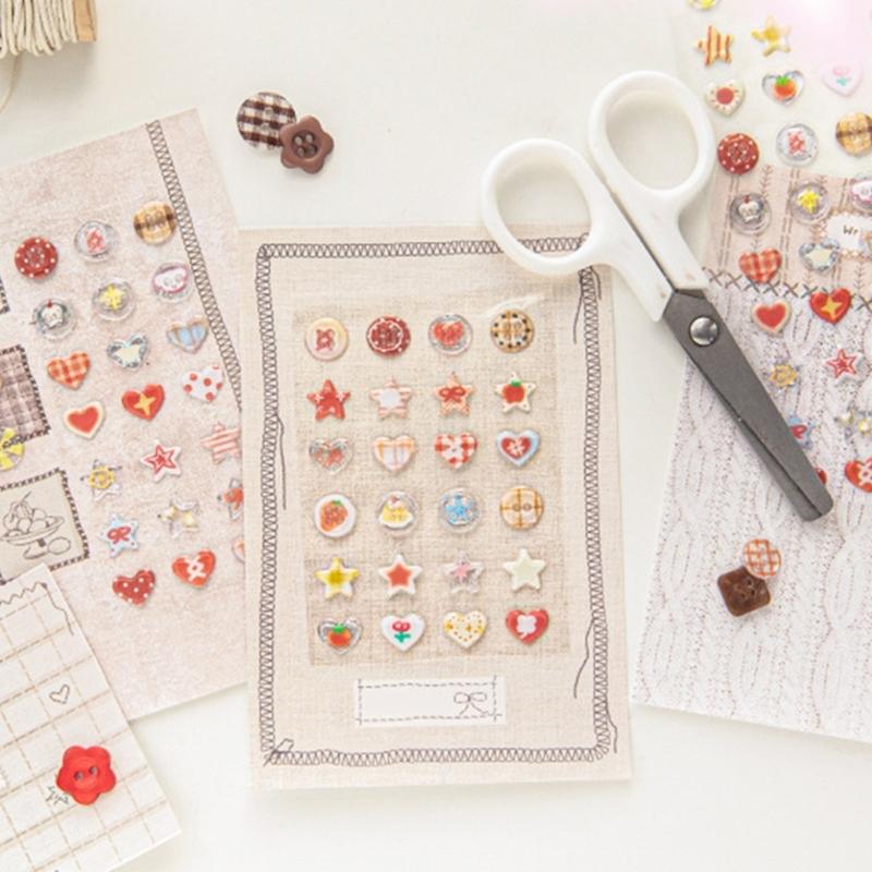 Liebevoller Epoxid Dekorativer Aufkleber Sternform Aufkleber Schreibwarenaufkleber Scrapbook-Aufkleber Klebeaufkleber für Journal