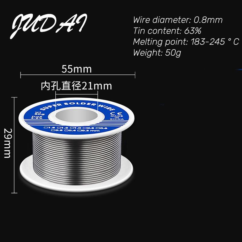 20/30/50G Filo per Saldatura Elettronica Fili per Saldatura Nucleo di Pece Stagno Filo per Saldatura Multiuso Bobina di Filo di Ferro Strumento Domestico
