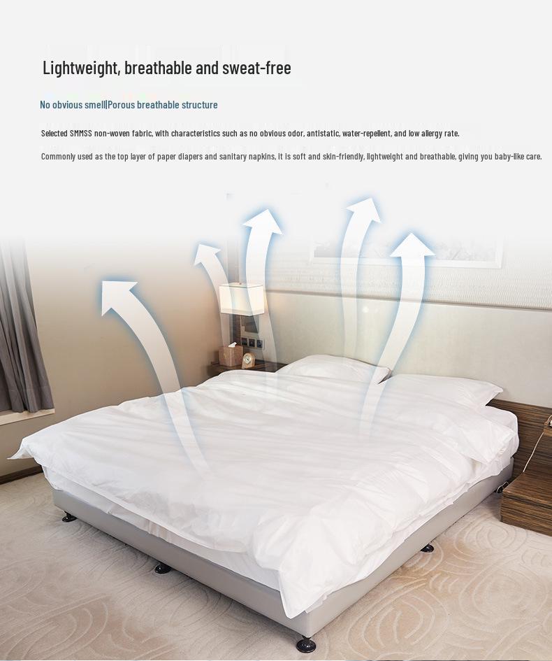 Steriles Tragbares Reiseset: Vliesstoff-Einwegbettlaken und Schlafsackzubehör für Hotels & Ferienwohnungen