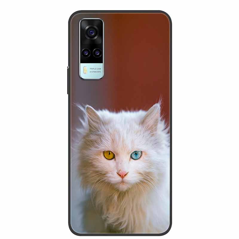 For Vivo Y53s 4G Case Animals Soft Silicone TPU Phone Back Cover Case for Vivo Y31 2021 Funda for Vivo Y53 s Y 31 Luxury Coque