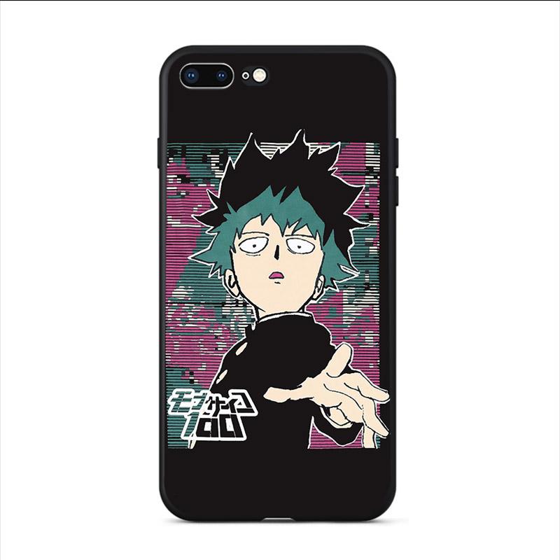 Mob Psycho 100 Anime Hülle Weiches TPU Für iPhone X 11 Pro Max XS Max XR 6 7 8 Plus 5 5S Handyhüllen TeleFoonhoesjes Etui Capa