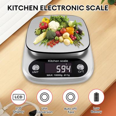 High Precision Kitchen Scale 10kg Electronic Jewelry Food Baking Scale Multifunction Measuring Tool Electronic Scale Lcd Display