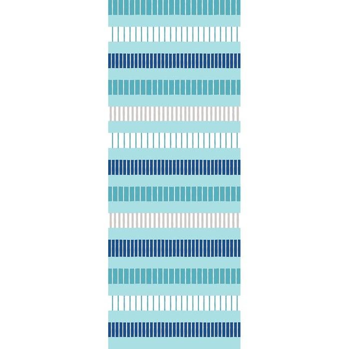 Hamawen Sample Tenugui Variegated Stripe Blue Approximately 34cm X 90cm