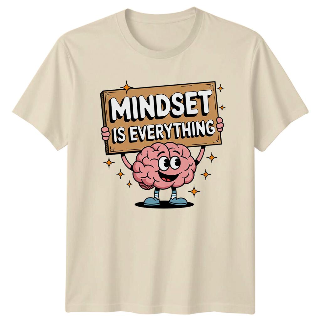 Mindset Is Everything Brain Graphic Motivational Quote TShirt