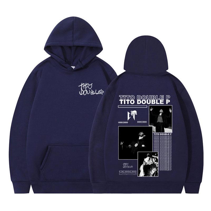 Tito Doble P Album Merch 2025 Hoodie Men Women Autumn Winter Hip-hop Sportswear Long-sleeved Oversized Loose Pullover Streetwear