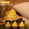 Christmas Tree Small Night Light Silicone Light Patting Light Bedroom Bedlight Atmosphere Light Charging Night Light Gift