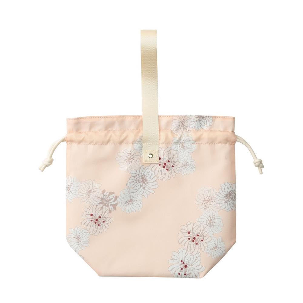 Paul Joe Break Time Marks Lunch Drawstring Bag in Chrysanthemum Nude Pink & (PAJB-TB08-PK)
