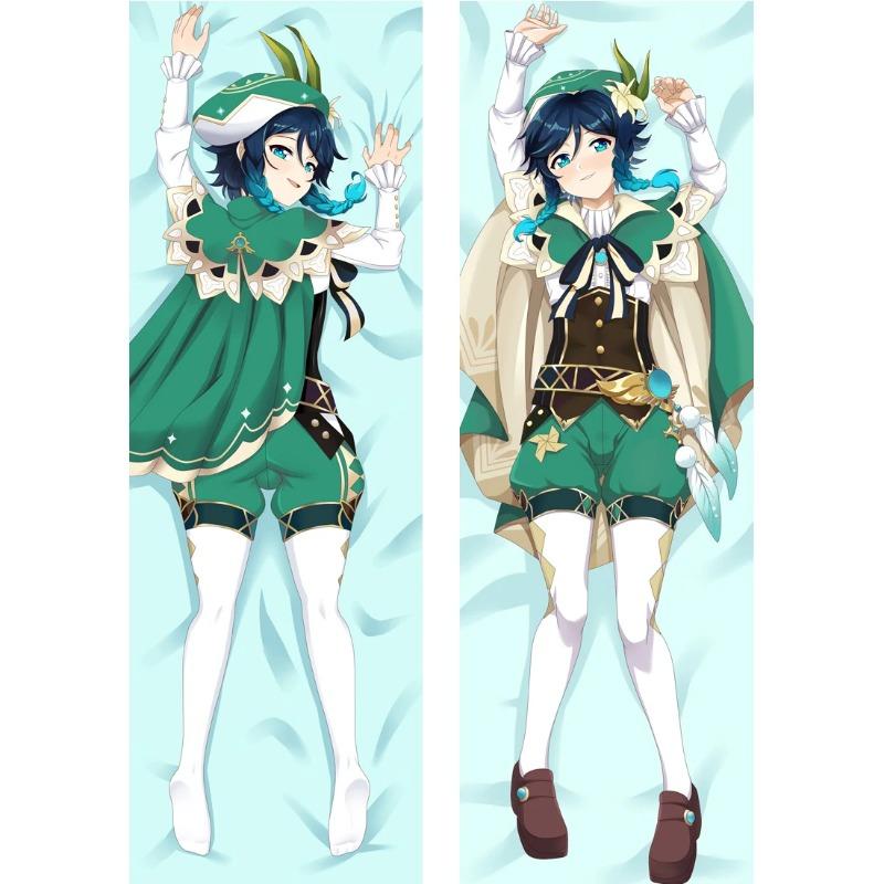 Game Genshin Impact Dakimakura Venti Cosplay Pillowcase Hugging Body Pillow Case Anime Otaku Throw Bedding Cushion Pillows Cover