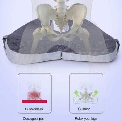 Ergonomic Buttocks Cushion Hemorrhoid Seat Pad Tailbone Support Posture Correction Memory Foam Support