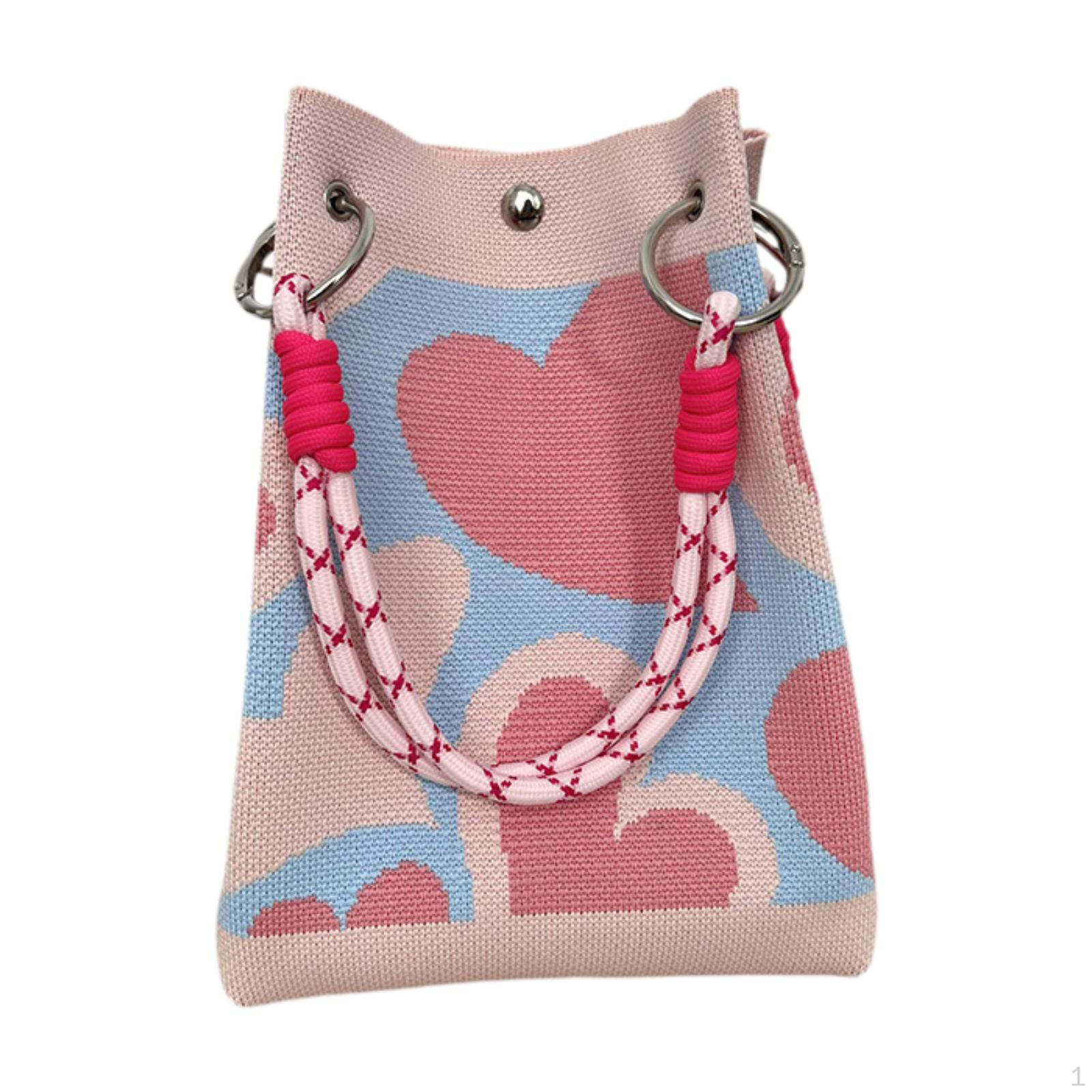 Вязаная Сумка Модный Подарок для Девочек Женщин Портативная Сумка-Тоут Пляжная Весенняя 1719₽