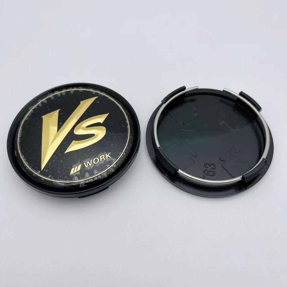 4 stuks JDM 63mm 58mm VS W Werk Logo Embleem Badge Auto Wiel Naafkap Wiel Naafkap Velgen Stofkap M592 Auto Styling Accessoires