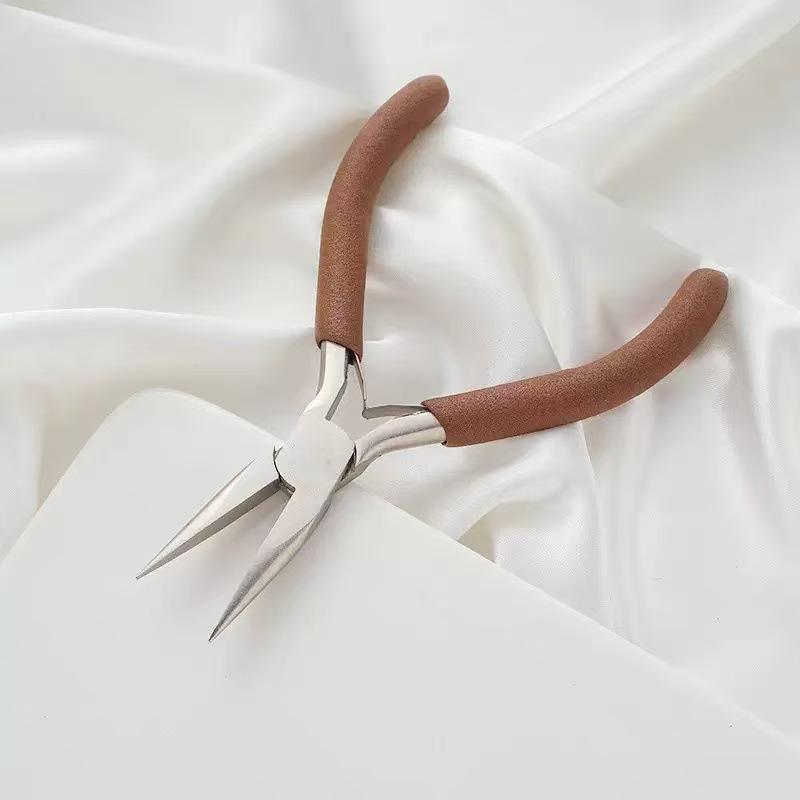 Bent Nose, Pointed Nose, and Round Nose Pliers Set for Jewelry Wire Wrapping, Cutting, Beading, and DIY Accessories