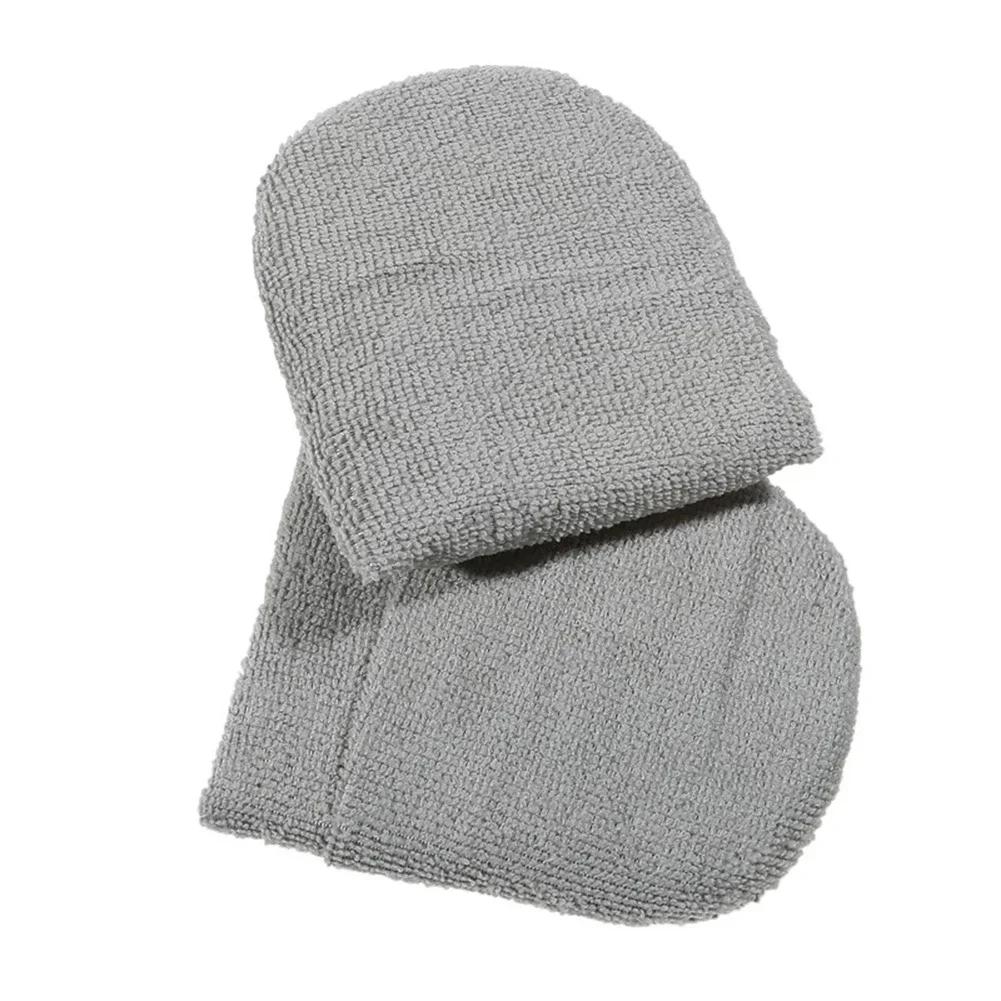 

2 шт., рукавицы-аппликаторы из микрофибры для автомобильного воска, полирующая губка, восковая пена, мягкая моющая губка для чистки автомобиля, автодетейлинг серый