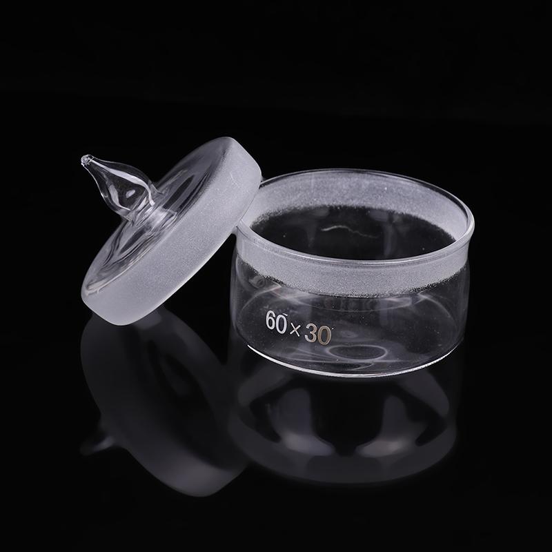 

1Pc 60*30Mm Diameter Glass Alcohol Cup Sample Bottle Transparent Can Round Weighing Dish Frosted Mouth For Watch Repair 1pc